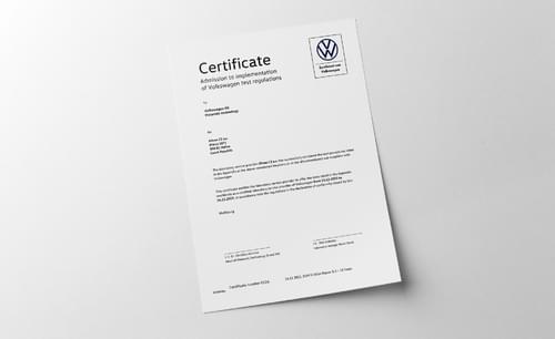 VW Certifikace pro materiálové testy III. náhled VW Certifikace pro materiálové testy III. náhled